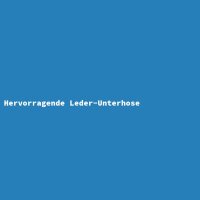 Hervorragende Leder-Unterhose