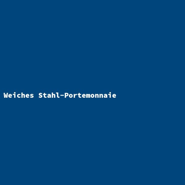 Weiches Stahl-Portemonnaie