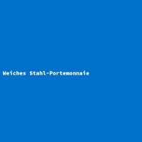 Weiches Stahl-Portemonnaie