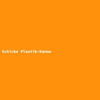 Schicke Plastik-Kanne