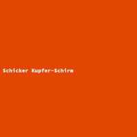 Schicker Kupfer-Schirm