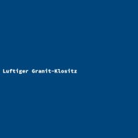 Luftiger Granit-Klositz
