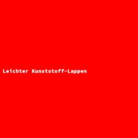 Leichter Kunststoff-Lappen